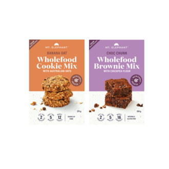 Elixinol Wellness (Byron Bay) Pty Ltd - Mt Elephant Banana Oat Wholefood Cookie Mix 375g and Mt Elephant Choc Chunk Wholefood Brownie Mix 350g [382Kb].pdf